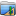 Aqua Stripped Folder Applications Icon 16x16 png